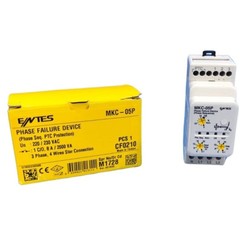 Entes MKC-05P Faz Sıralı Motor Koruma Rölesi